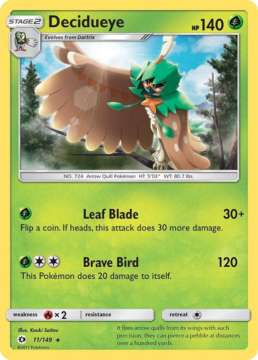 Decidueye (11/149) (Theme Deck Exclusive) [Sun & Moon: Base Set] - for just $0.40! 