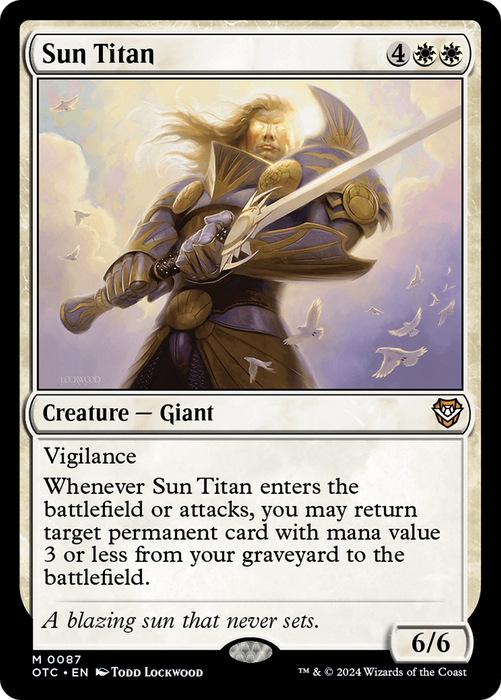 Sun Titan (OTC-087) - Outlaws of Thunder Junction Commander - for just $0.09! 