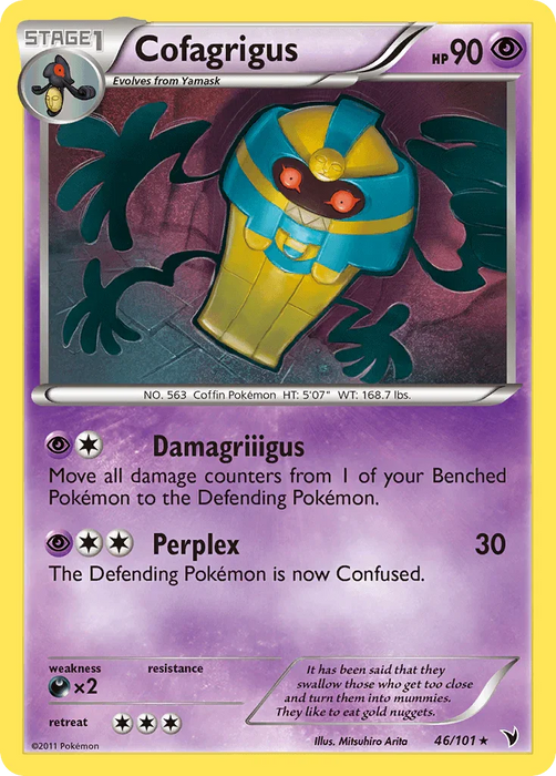 Cofagrigus (46/101) [Black & White: Noble Victories] - for just $0.95! 