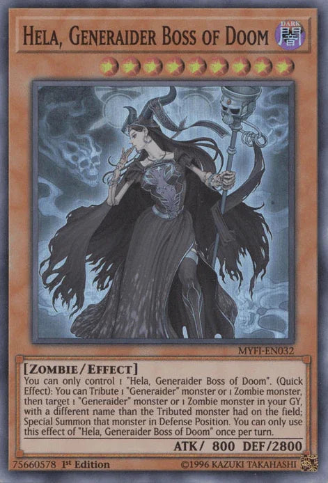 Hela, Generaider Boss of Doom [MYFI-EN032] Super Rare - for just $0.10! 