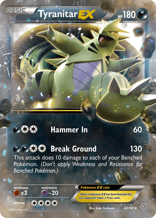 Tyranitar EX (42/98) [XY: Ancient Origins] - for just $6.15! 