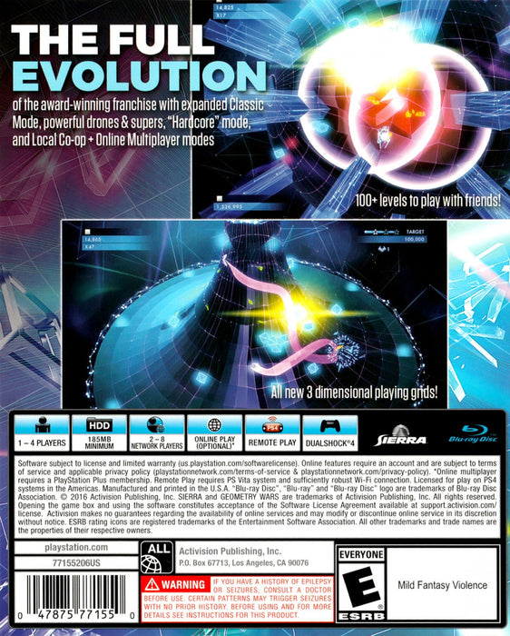 Geometry Wars 3: Dimensions Evolved – PlayStation 4 (PS4) - for just $5.99! 