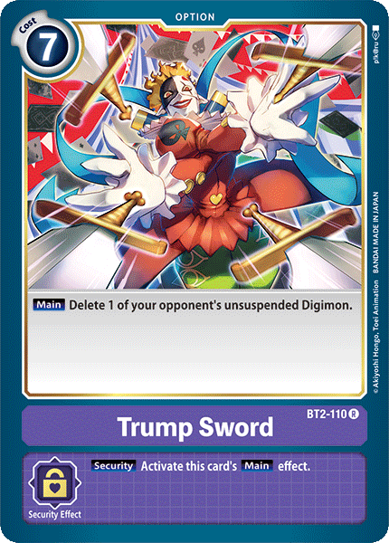 Trump Sword [BT2-110] [Release Special Booster Ver.1.0] - Just $0.09! Shop now at Retro Gaming of Denver