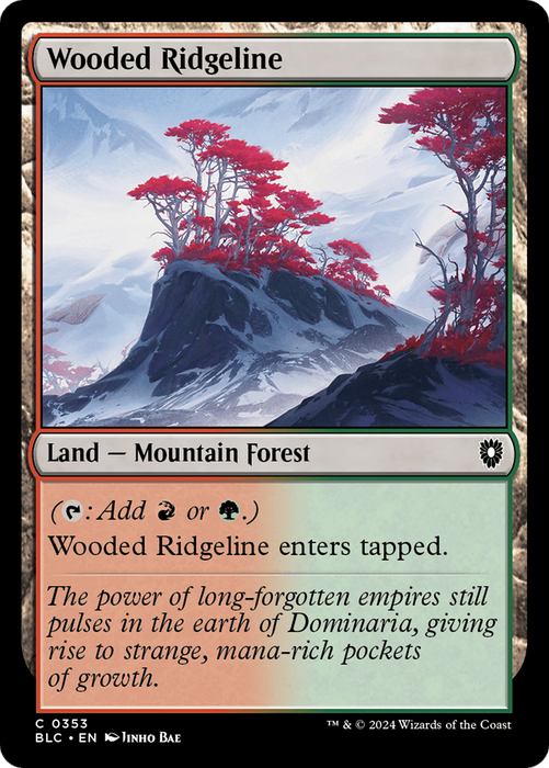 Wooded Ridgeline (BLC-353) - Bloomburrow Commander - for just $0.09! 