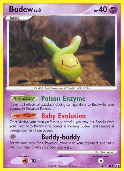 Budew (33/100) [Diamond & Pearl: Stormfront] - for just $3.30! 