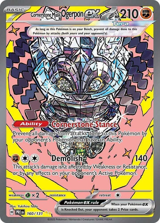 Cornerstone Mask Ogerpon ex (160/131) [Scarlet & Violet: Prismatic Evolutions] - for just $6.15! 