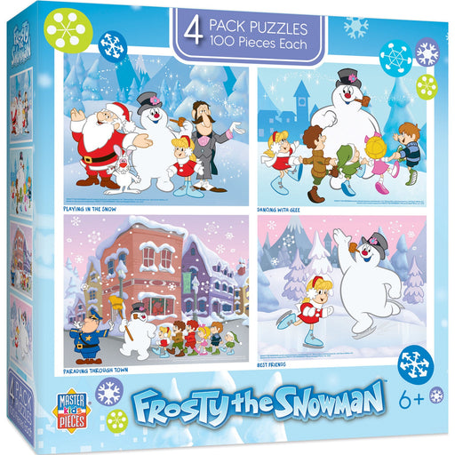 Frosty the Snowman 4-Pack 100 Piece Jigsaw Puzzles - Just $14.99! Shop now at Retro Gaming of Denver