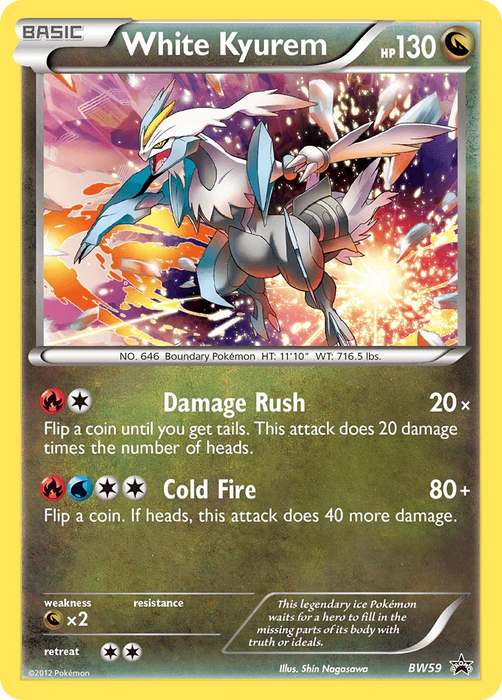 White Kyurem (BW59) [Black & White: Black Star Promos] - for just $9.50! 