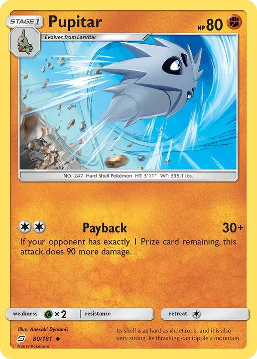 Pupitar (80/181) [Sun & Moon: Team Up] - for just $0.10! 