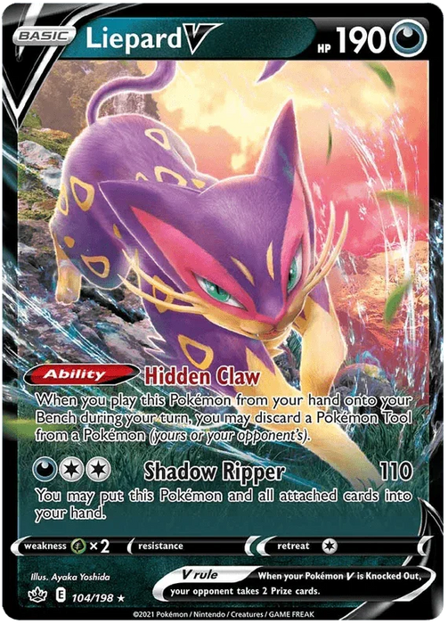 Liepard V (104/198) [Sword & Shield: Chilling Reign] - for just $0.40! 