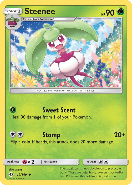 Steenee (19/149) [Sun & Moon: Base Set] - for just $0.10! 