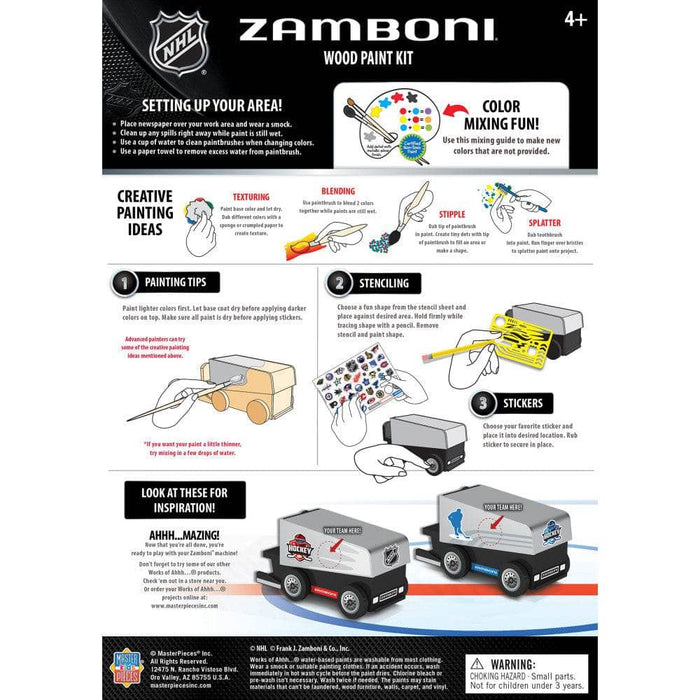 NHL - Zamboni Wood Paint Kit - for just $19.99! 