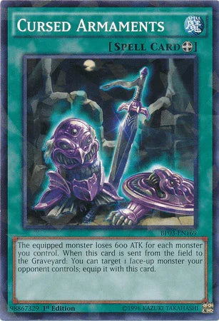 Cursed Armaments [BP03-EN169] Shatterfoil Rare - for just $0.10! 