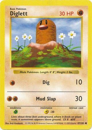 Diglett (47/102) [Base Set Shadowless Unlimited] - for just $0.80! 