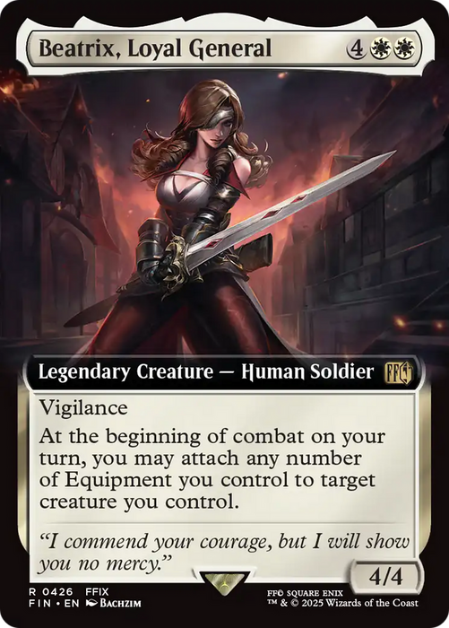 Beatrix, Loyal General (FIN-426) - FINAL FANTASY: (Extended Art) - for just $1.90! 