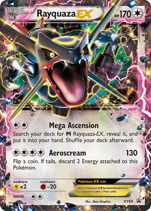 Rayquaza EX (XY69) (Shiny) [XY: Black Star Promos] - for just $54.80! 