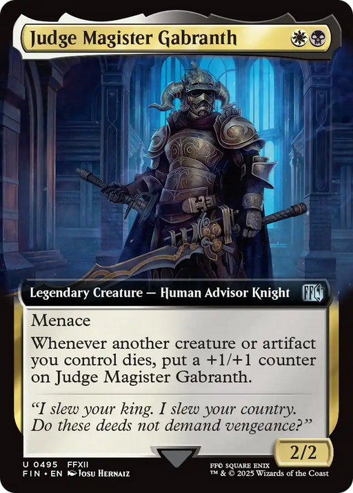 Judge Magister Gabranth (FIN-495) - FINAL FANTASY: (Extended Art) - for just $0.56! 
