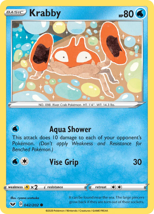 Krabby (042/202) [Sword & Shield: Base Set] - for just $0.10! 