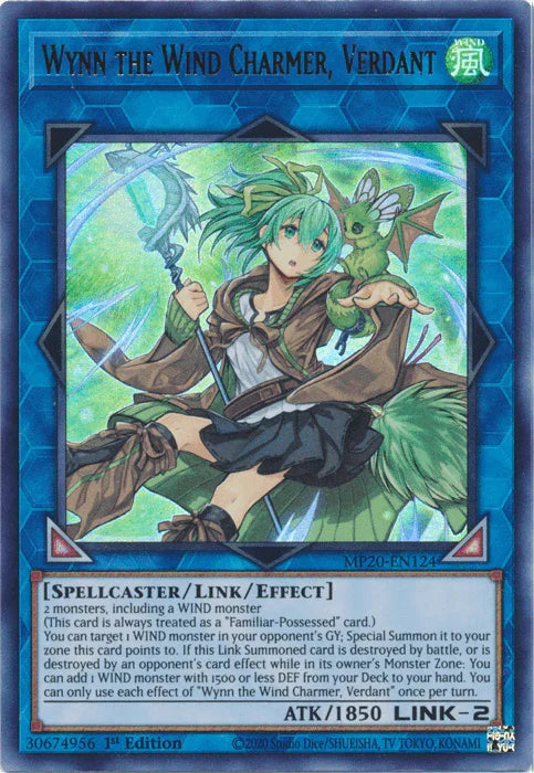 Wynn the Wind Charmer, Verdant [MP20-EN124] Ultra Rare - for just $0.20! 