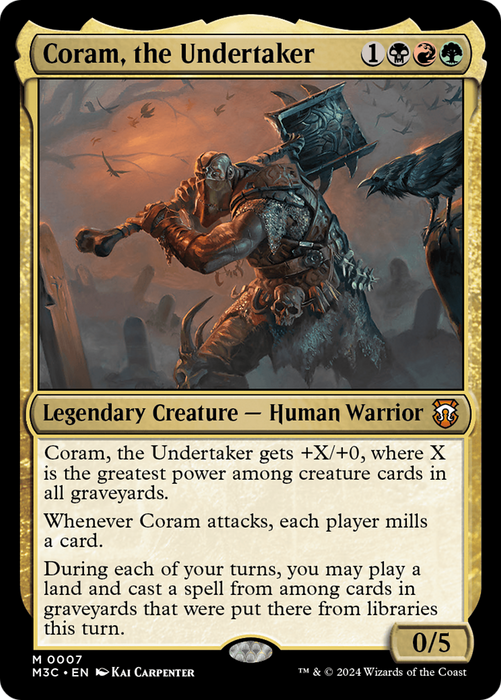 Coram, the Undertaker (M3C-007) - Modern Horizons 3 Commander - for just $0.07! 