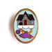 Cute Magical Flair Enamel Pin - Baba Yaga Knitting - for just $15! 