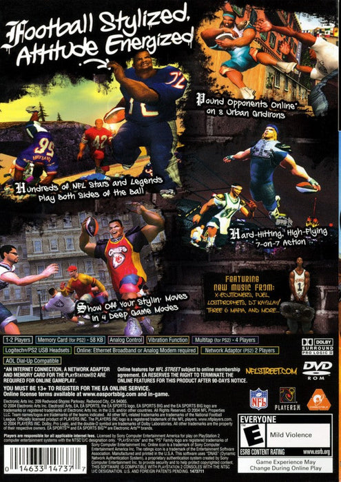 NFL Street – PlayStation 2 (PS2) - for just $0! 