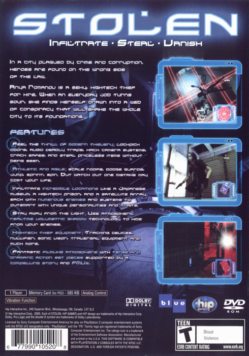 Stolen – PlayStation 2 (PS2) - for just $0! 