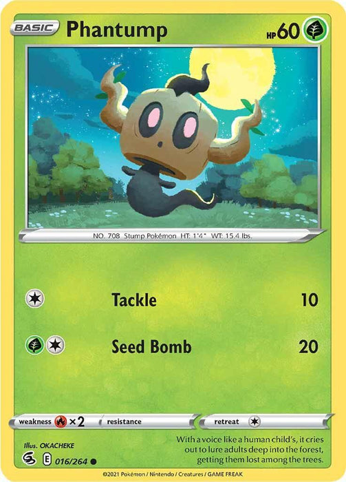 Phantump (016/264) [Sword & Shield: Fusion Strike] - for just $0.10! 