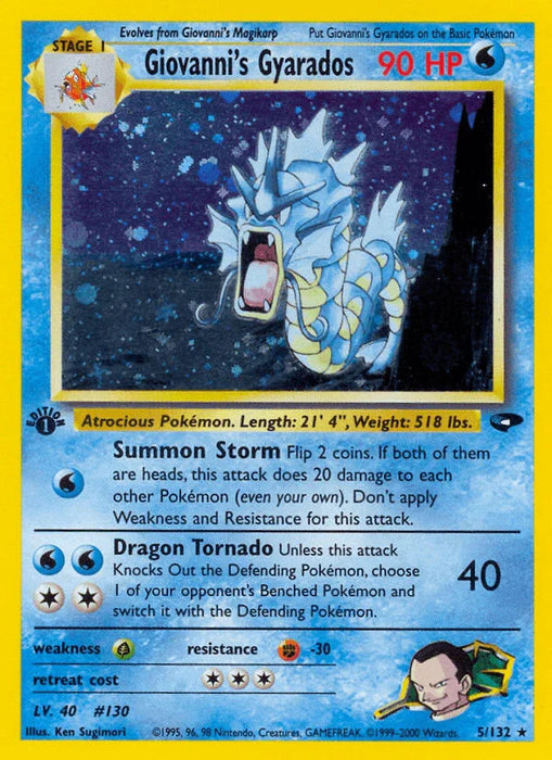 Giovanni's Gyarados (5/132) [Gym Challenge 1st Edition] - for just $144! 