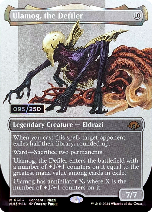 Ulamog, the Defiler (MH3-383) - Modern Horizons 3 (Borderless) Foil - for just $675! 