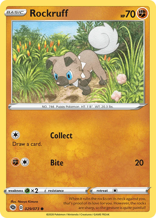 Rockruff (029/073) [Sword & Shield: Champion's Path] - for just $0.10! 