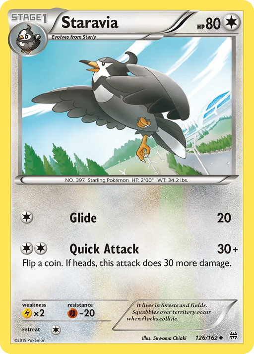 Staravia (126/162) [XY: BREAKthrough] - for just $0.10! 