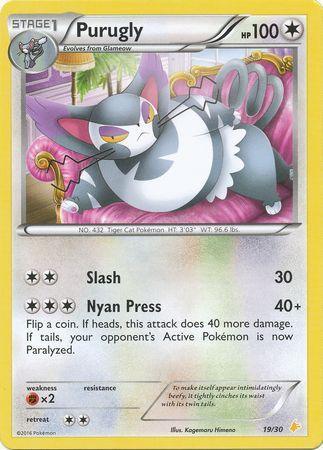 Purugly (19/30) [XY: Trainer Kit 3 - Pikachu Libre] - for just $0.20! 