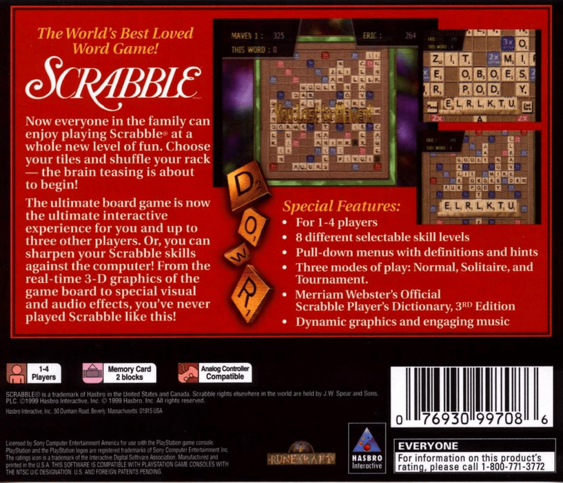 Scrabble – PlayStation 1 (PS1) - for just $2.99! 