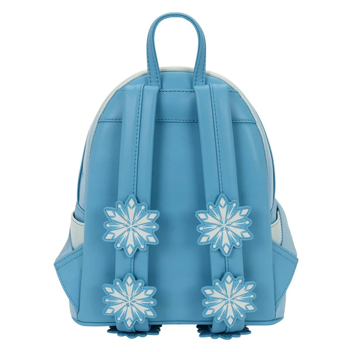 Loungefly Frozen Elsa Glitter Sequin Cosplay Mini Backpack - for just $90! 