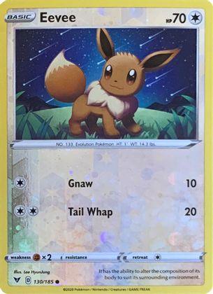 Eevee (130/185) (Reverse Cosmos Holo) [Sword & Shield: Vivid Voltage] - for just $8.65! 
