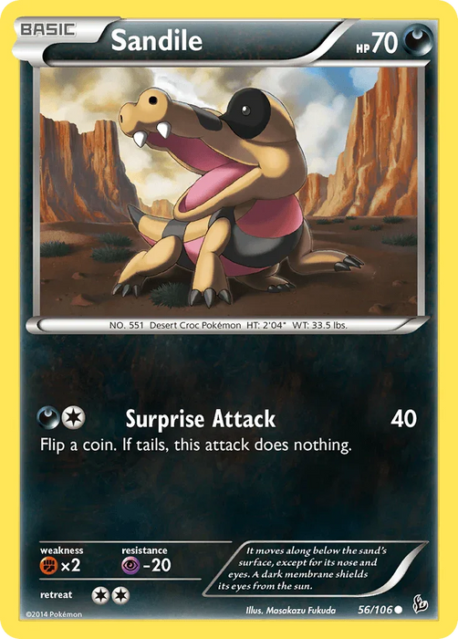 Sandile (56/106) [XY: Flashfire] - for just $0.10! 