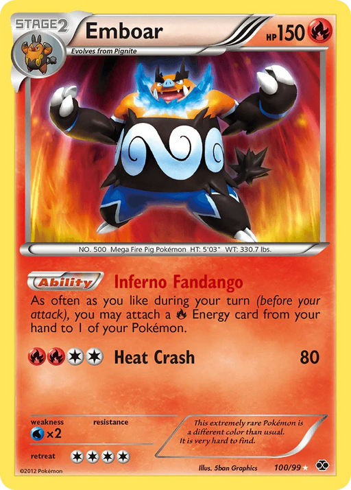 Emboar (100/99) [Black & White: Next Destinies] - for just $61.60! 