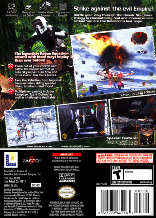 Star Wars: Rebel Strike: Rogue Squadron III – GameCube (GC) - for just $18.99! 