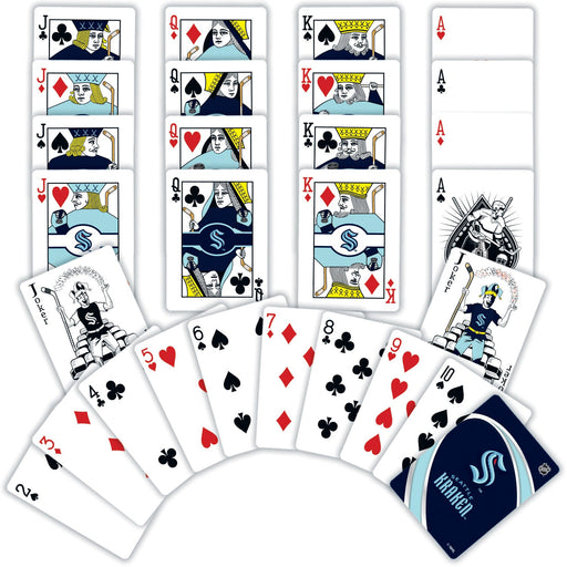 Seattle Kraken Playing Cards - 54 Card Deck - Just $6.99! Shop now at Retro Gaming of Denver