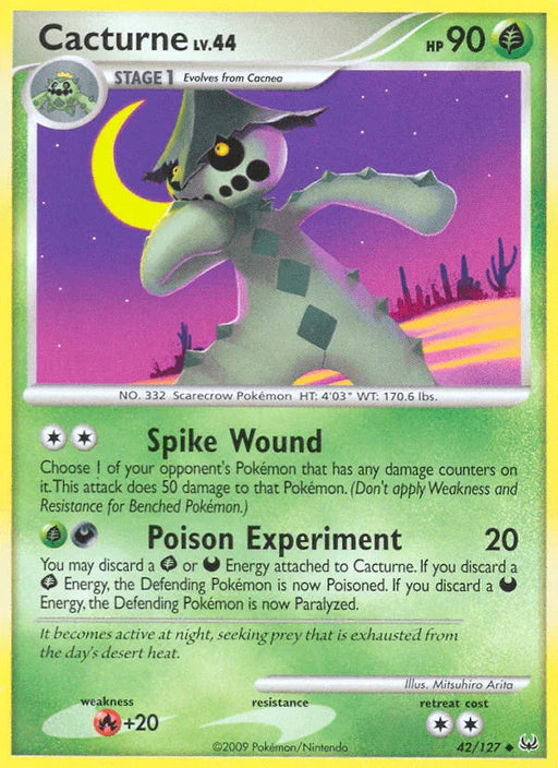 Cacturne (42/127) [Platinum: Base Set] - for just $0.30! 