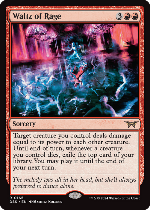 Waltz of Rage (DSK-165) - Duskmourn: House of Horror Foil - for just $0.11! 