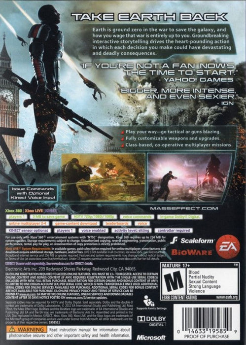 Mass Effect 3 – Xbox 360 (X360) - for just $6.99! 