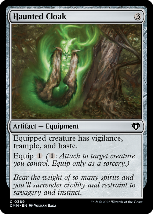 Haunted Cloak (CMM-389) - Commander Masters - for just $0.11! 