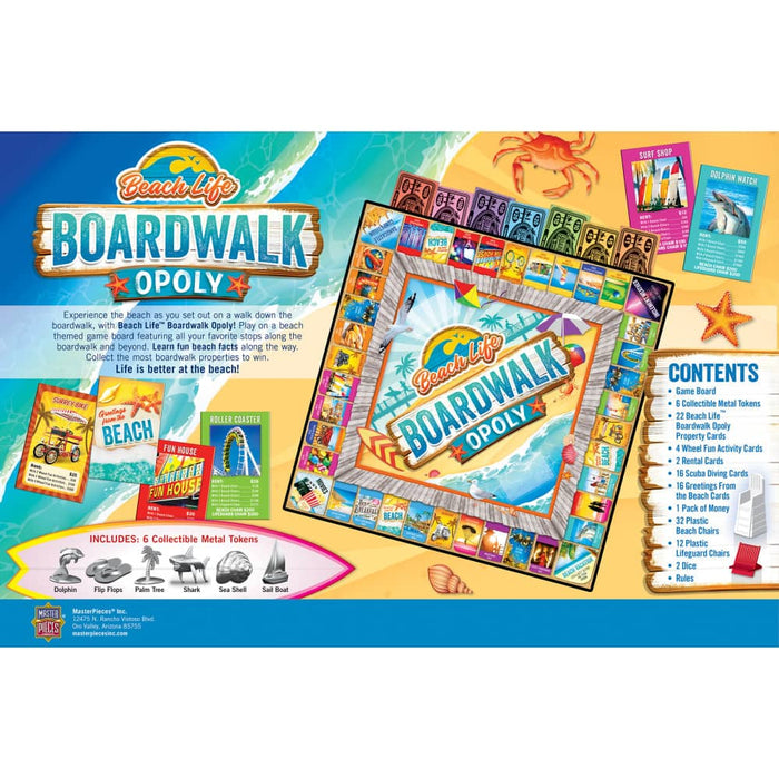Beach Life - Boardwalk Opoly Board Game - for just $29.99! 