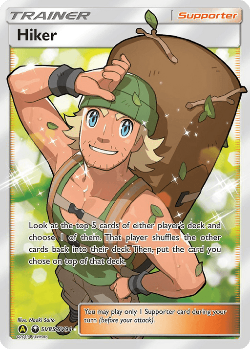Hiker (SV85/SV94) [Sun & Moon: Hidden Fates - Shiny Vault] - for just $1.40! 