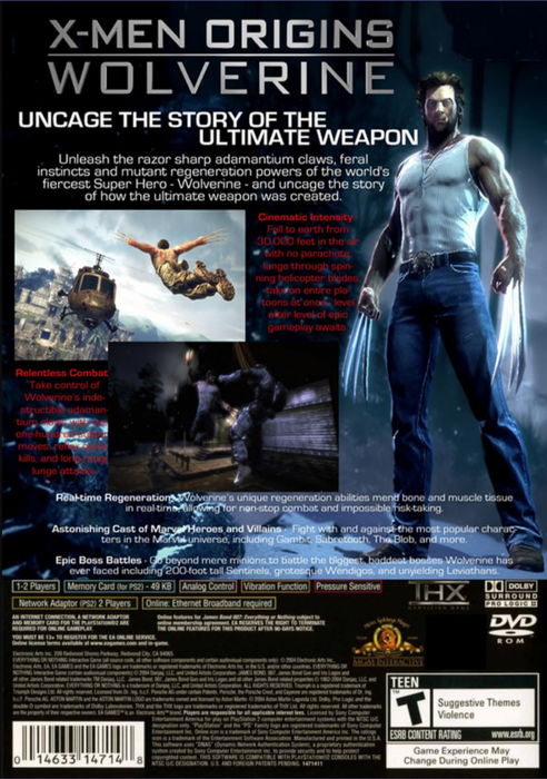 X-Men Origins: Wolverine – PlayStation 2 (PS2) - for just $0! 