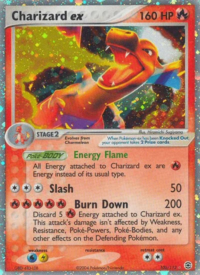 Charizard ex (105/112) [EX: FireRed & LeafGreen] - for just $200! 