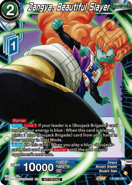 Zangya, Beautiful Slayer (Z03 Dash Pack) (P-461) [Promotion Cards] - for just $0.20! 
