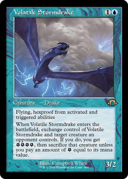 Volatile Stormdrake (Retro Frame) (MH3-404) - Modern Horizons 3 - for just $0.26! 